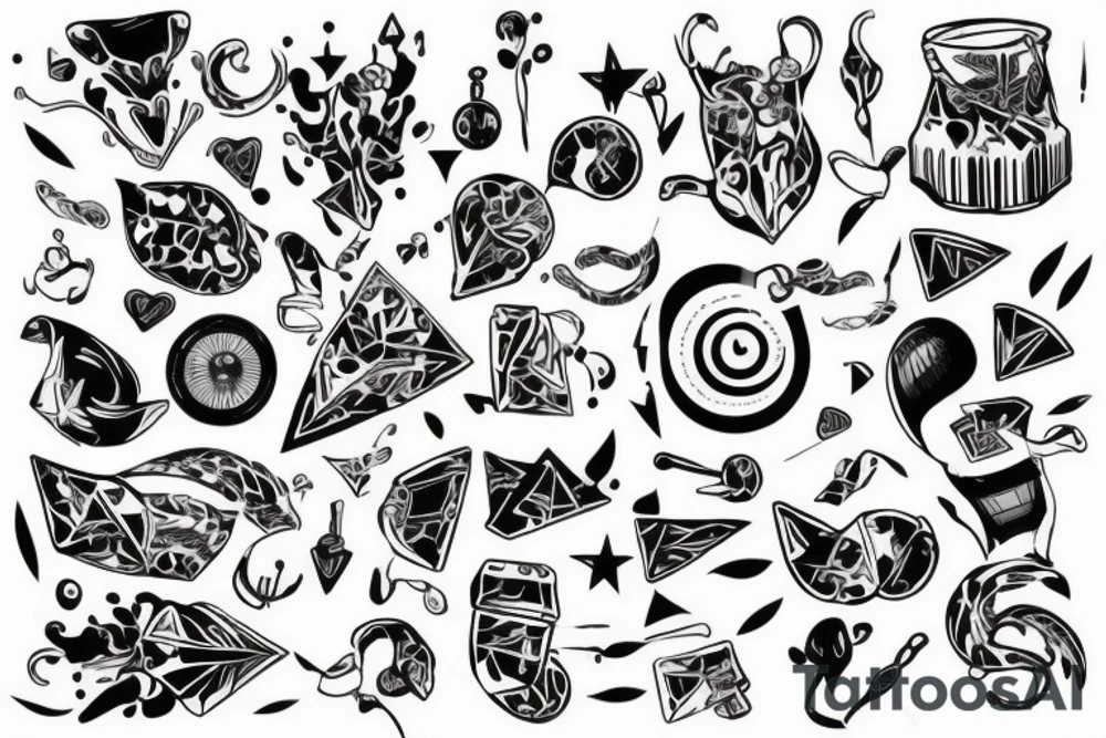 Человек из киберпанка в противогазе tattoo idea