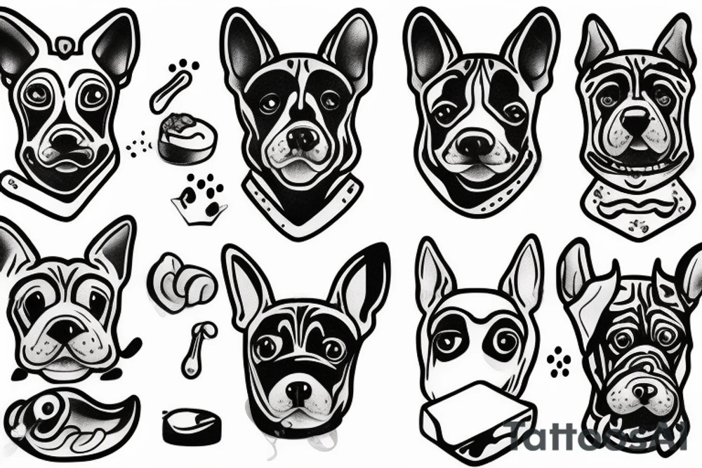 dog cheese tattoo idea