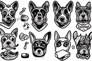 dog cheese tattoo idea