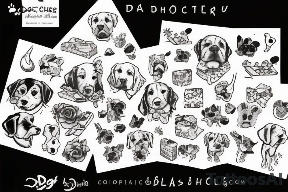 dog cheese tattoo idea