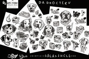 dog cheese tattoo idea