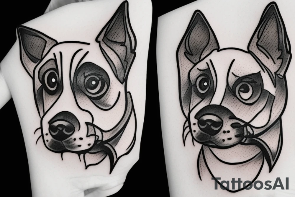 dog cheese tattoo idea