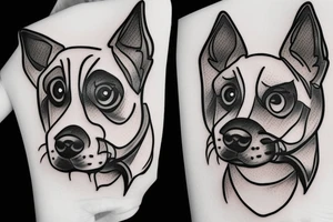 dog cheese tattoo idea