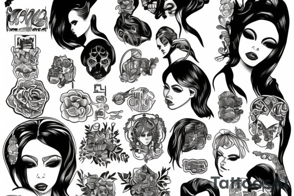 eris angel rich money business tattoo idea