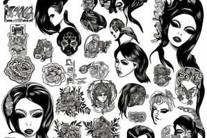 eris angel rich money business tattoo idea