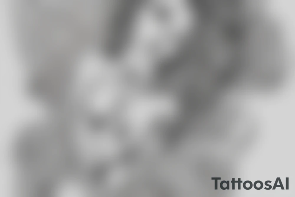 outline of an angel woman $$$$$$$$$$$$ classy tattoo idea