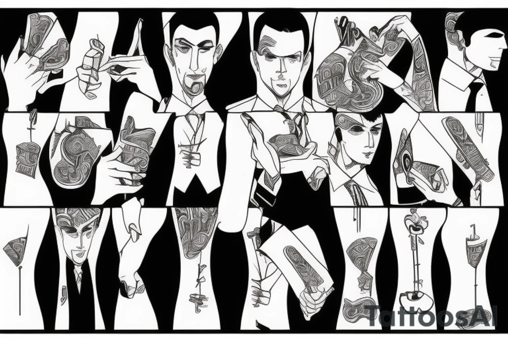 Eris God businessman tattoo idea