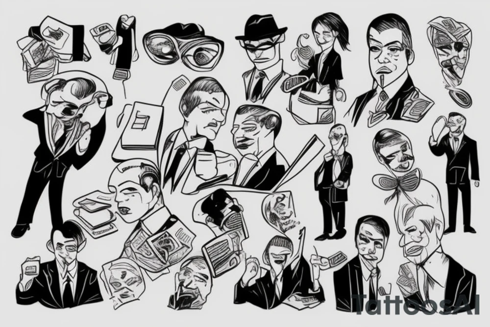 Eris God businessman tattoo idea