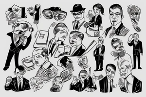 Eris God businessman tattoo idea