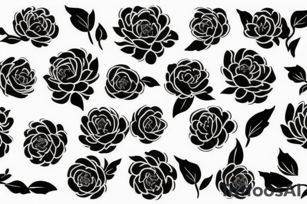 Peony tattoo idea