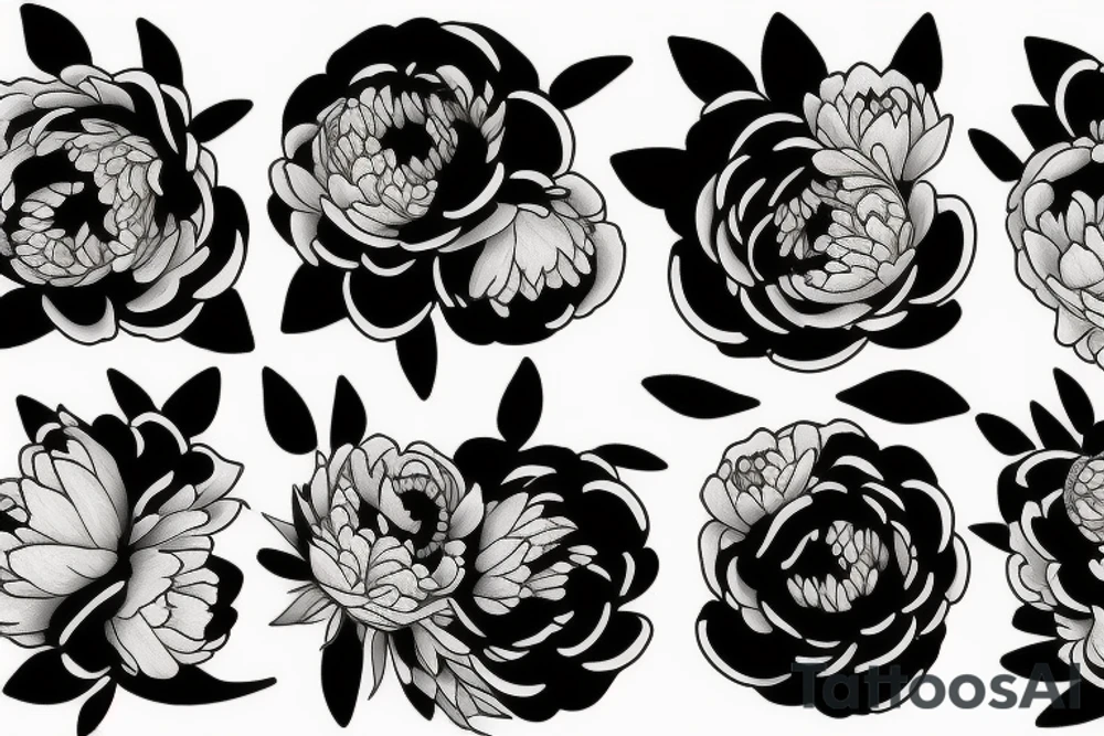 Peony tattoo idea