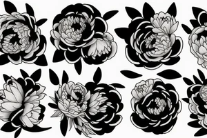Peony tattoo idea