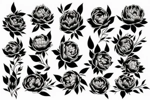 Peony tattoo idea