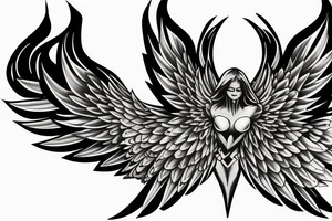 eris god wings celebrity tattoo idea