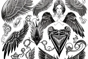 eris god wings celebrity power influence tattoo idea