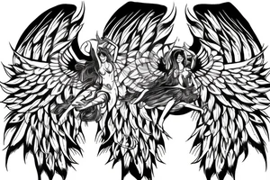 eris god wings celebrity power influence tattoo idea