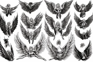 eris god wings celebrity power influence tattoo idea