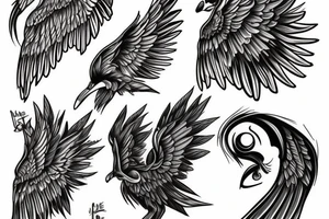 eris god wings celebrity Ace Jay Jesse tattoo idea