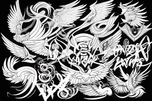 eris god wings celebrity Ace Jay Jesse tattoo idea