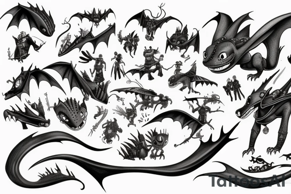 How to train your dragon tattoo idea