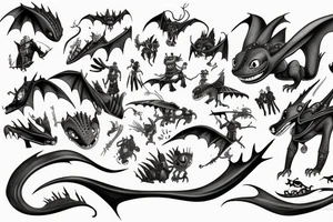 How to train your dragon tattoo idea