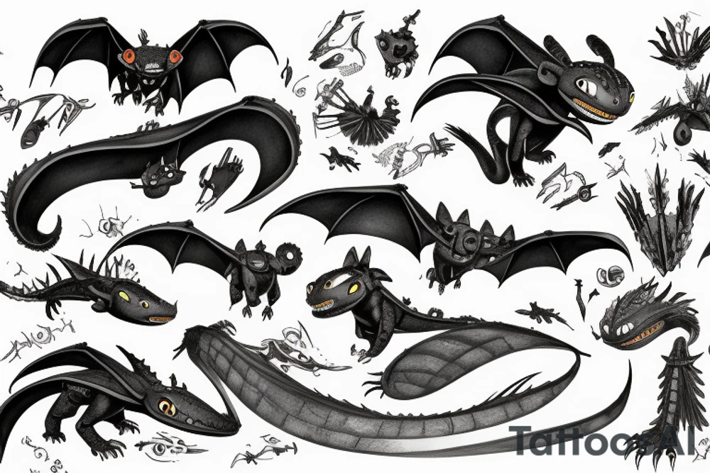 How to train your dragon tattoo idea