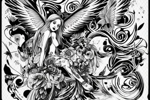 eris god wings celebrity Ace Jay Jesse Power beauty world elite tattoo idea