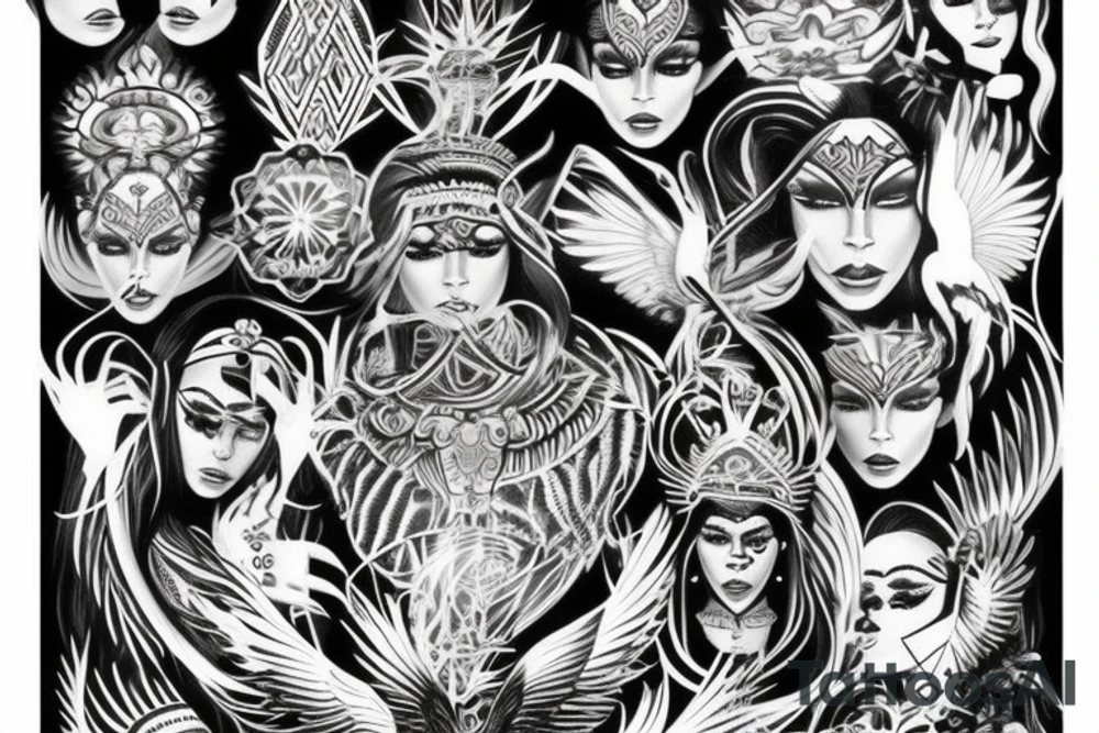 eris god wings celebrity Ace Jay Jesse Power beauty world elite tattoo idea