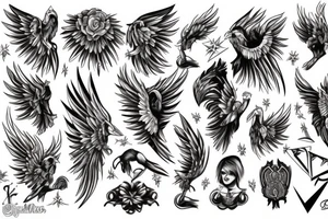 Eris management Ace Jay Jesse wings tattoo idea