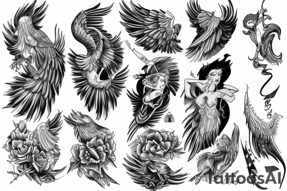 Eris management Ace Jay Jesse wings tattoo idea