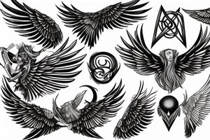 Eris management
wings tattoo idea