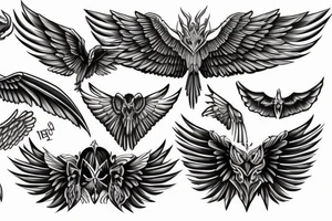 Eris management
wings tattoo idea