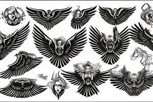 Eris management
wings tattoo idea