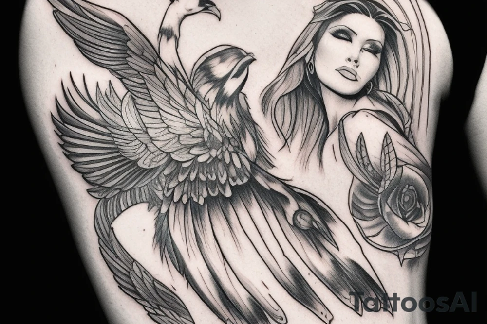Eris management
hot woman
wings tattoo idea