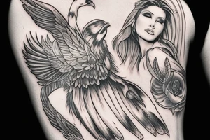 Eris management
hot woman
wings tattoo idea