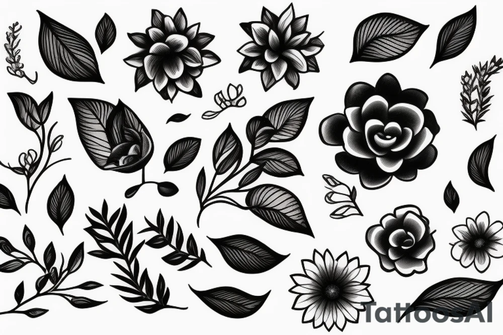 Flower tattoo idea