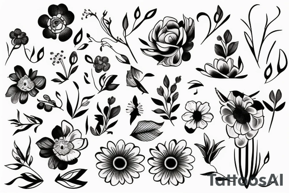 Flower tattoo idea