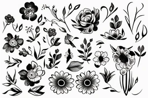 Flower tattoo idea