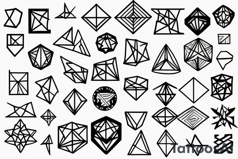 Geometric tattoo idea