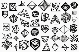 Geometric tattoo idea