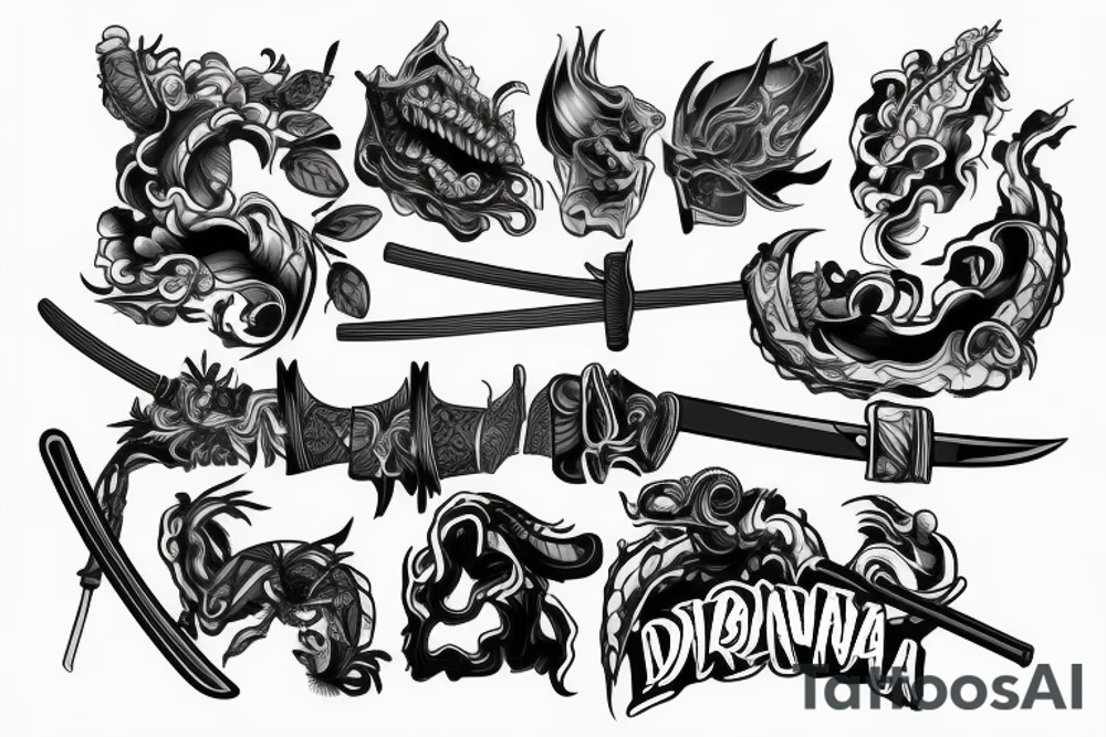 DNA handle
Katana tattoo idea