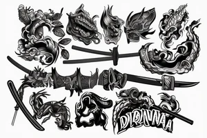 DNA handle
Katana tattoo idea