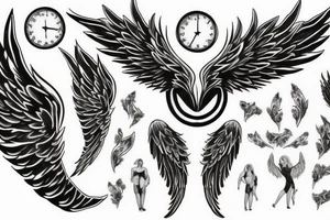 NEVER STOP WORKING YOU HAVE TO BE RICH
wings 
man with many women tattoo idea
