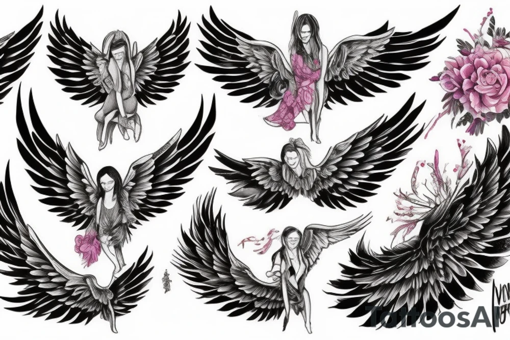 NEVER STOP WORKING YOU HAVE TO BE RICH
wings
man with many women tattoo idea