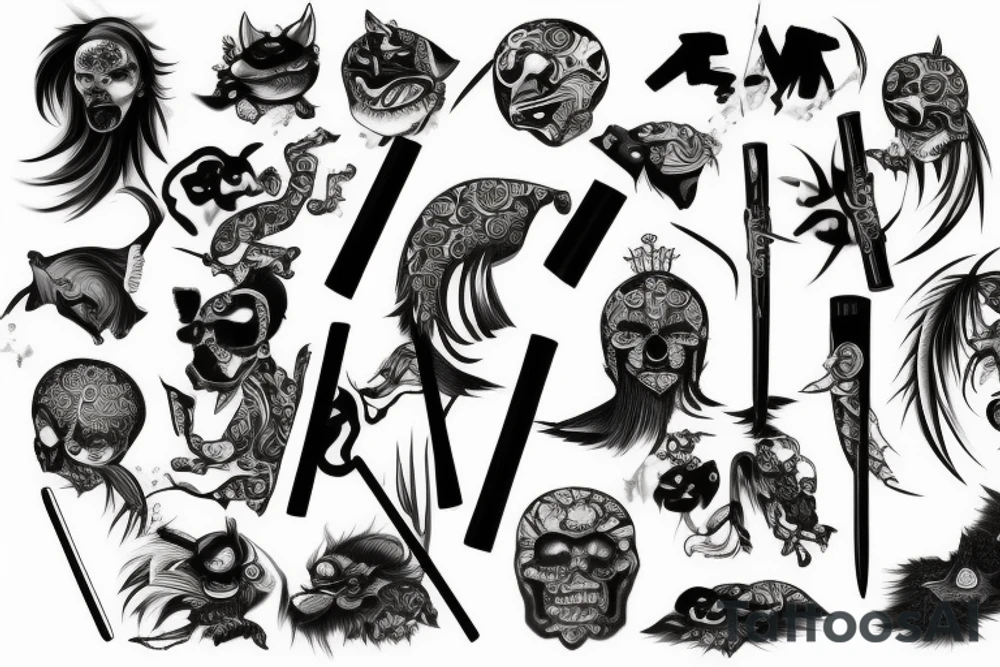 Katana tattoo idea