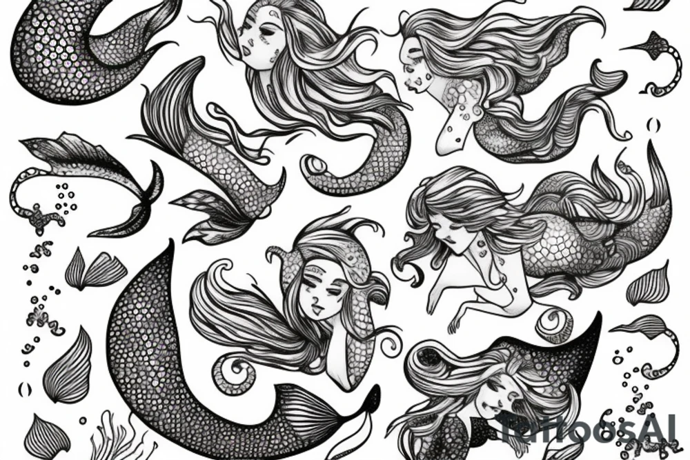 mermaid tattoo idea