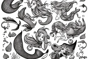 mermaid tattoo idea