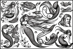 mermaid tattoo idea