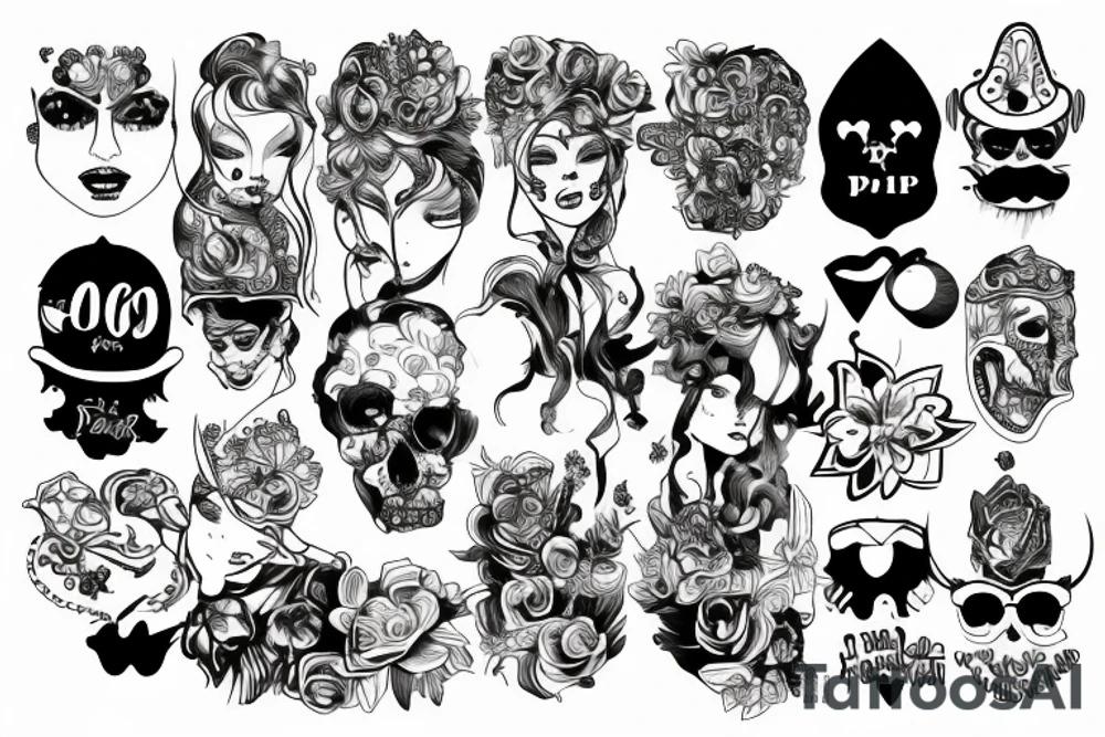 digital pimp tattoo idea