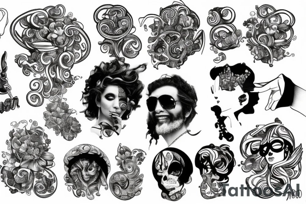 digital pimp tattoo idea
